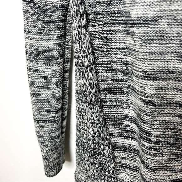 Ann Taylor LOFT Womens Classic Marled Knit Neutral Grey Black Sweater XS - Picture 6 of 8